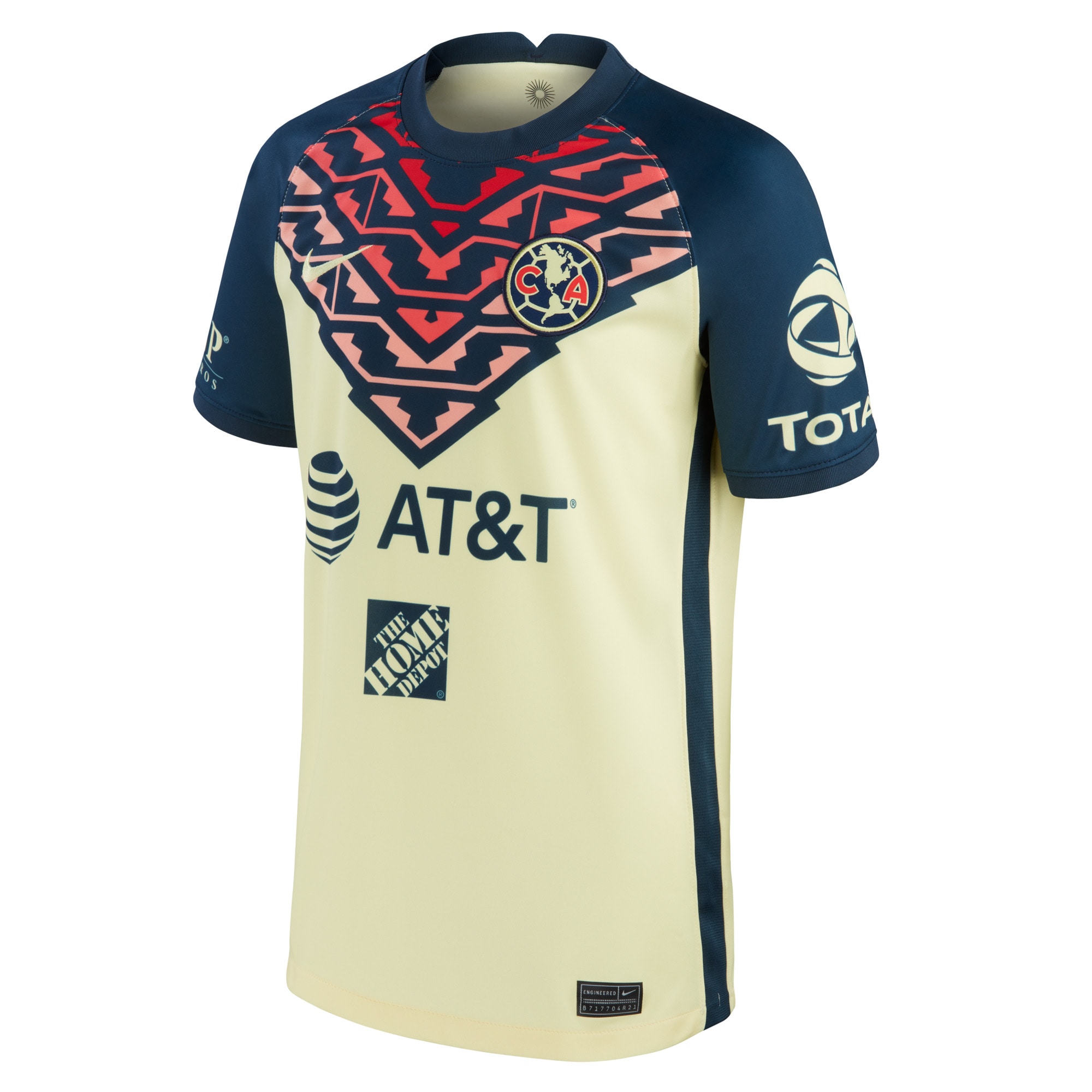 [SJH] Club America Youth 2021/22 Home Breathe Stadium Replica Jersey - Yellow