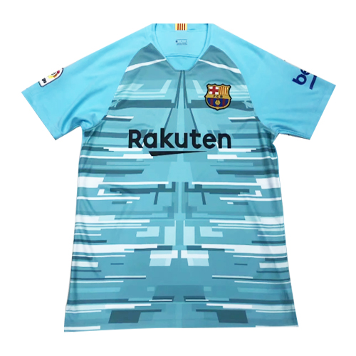 2019-20 Barcelona Goalkeeper Blue Soccer Jersey Shirt - Official