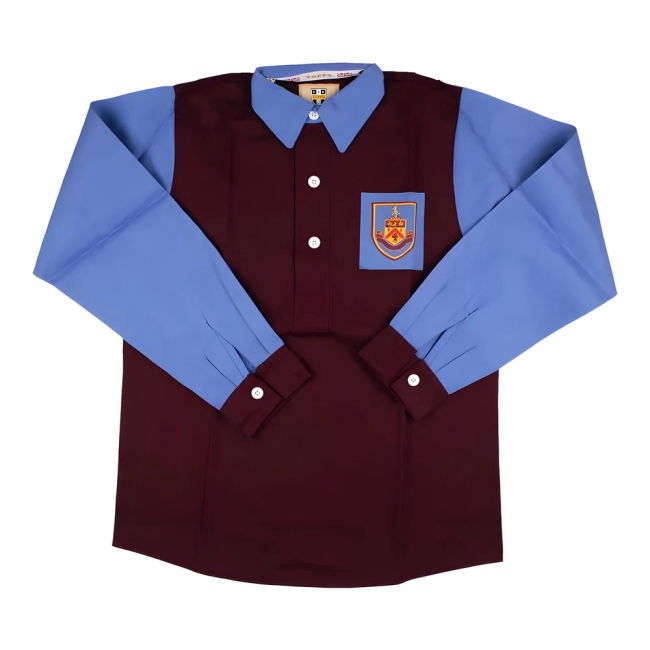 Burnley 1940s Home Long Sleeve Retro Jersey