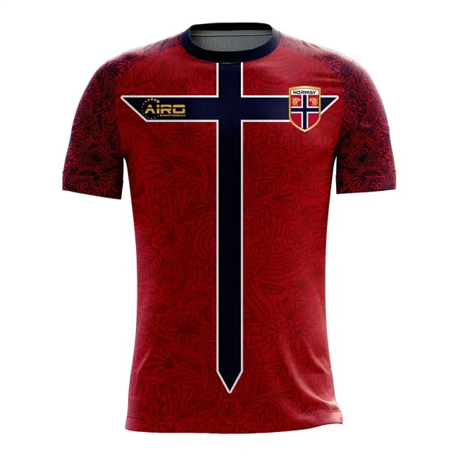 [JED] Norway 2024-2025 Home Concept Football Kit (Airo) (Your Name)