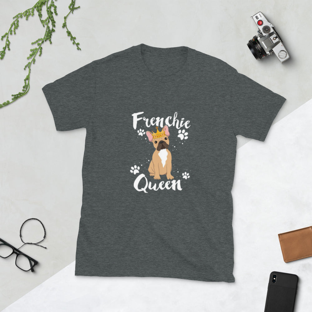 Durable High-Quality Frenchie Queen- T-shirt for Casual Outings Premium