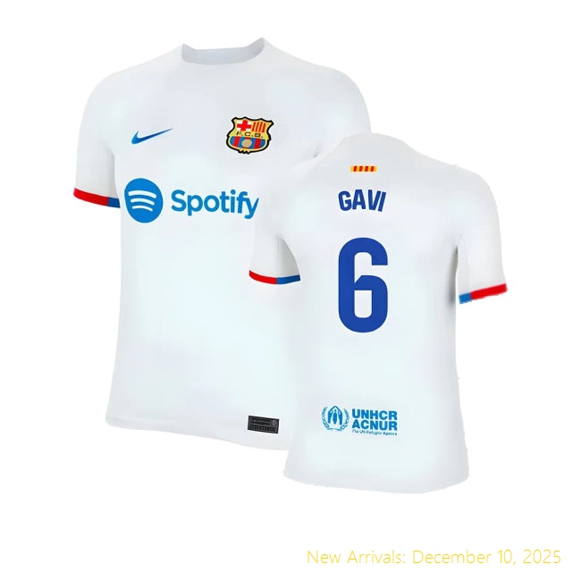 2023-2024 Barcelona Barca Top Grade Away Shirt (Kids) (Gavi 6)