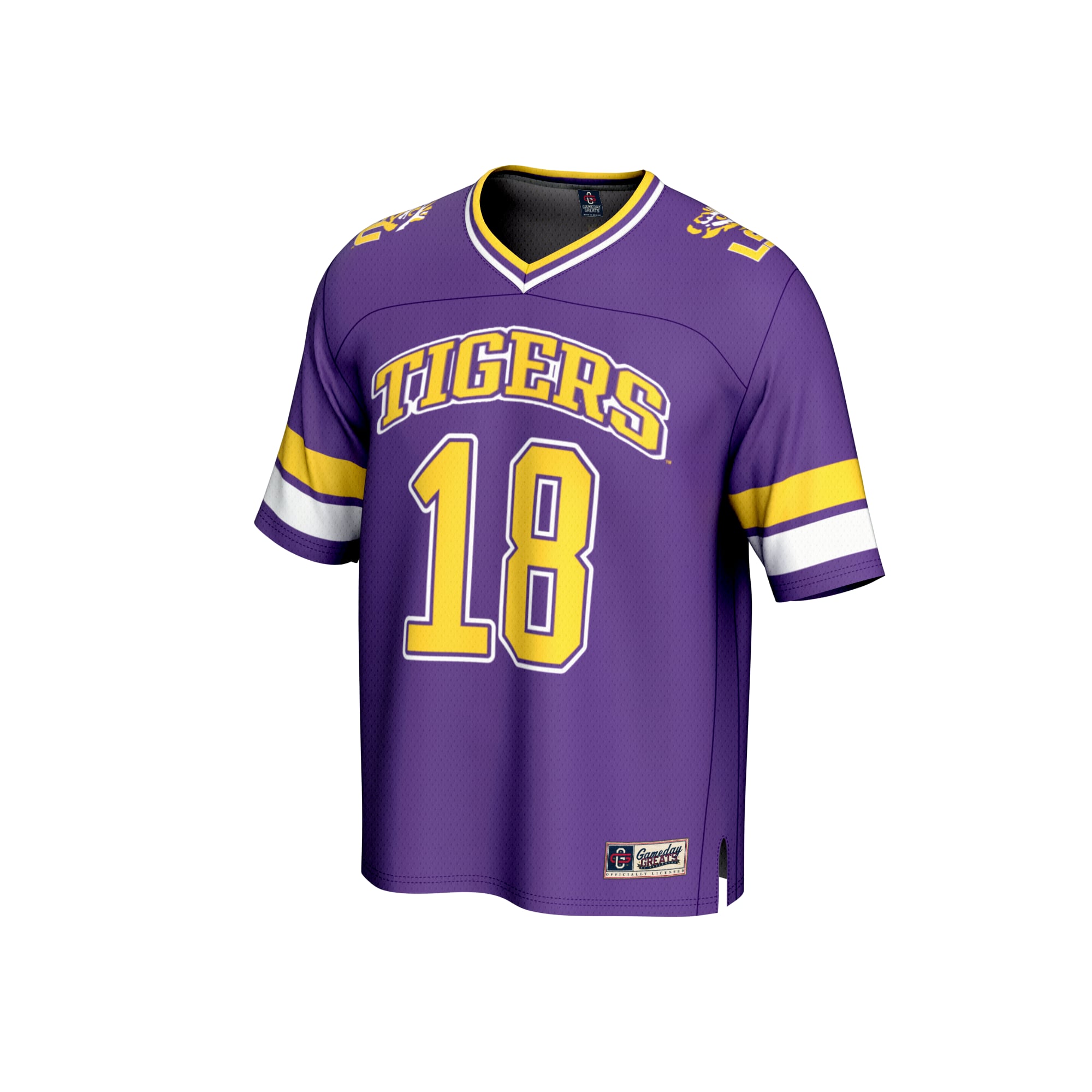 Garrett Nussmeier LSU Tigers GameDay Greats Unisex NIL Lightweight Football Player Jersey - Purple
