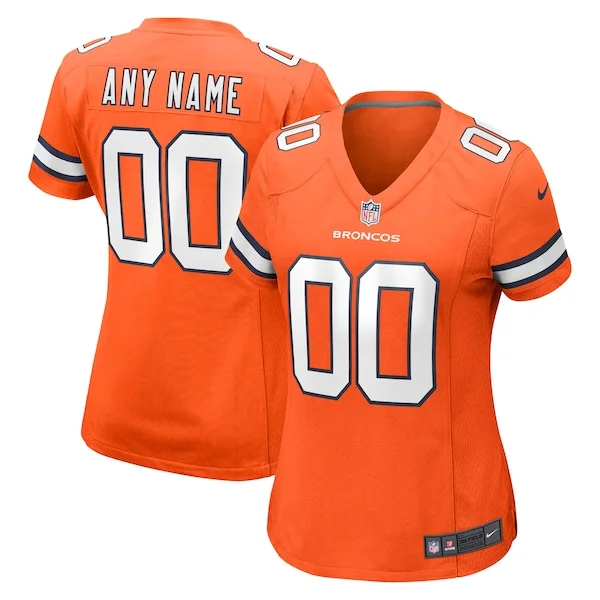 None Game NFL Jersey - Orange | Authentic Football Apparel | NFL Footb