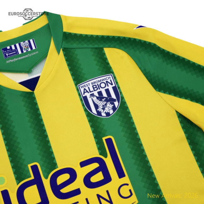 West Bromwich Albion Wba Away Kit 2025-2026 Game Replica Jersey