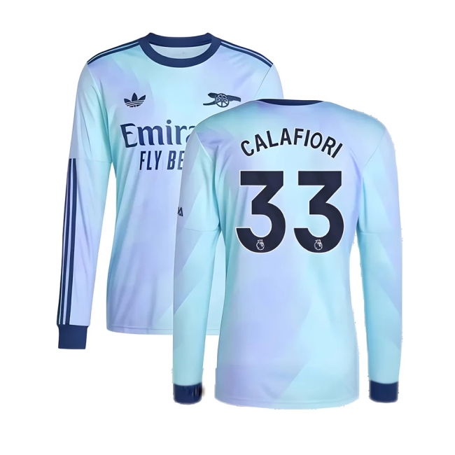 Calafiori 33 Licensed Copy Arsenal Third Supporter Kit for Adults