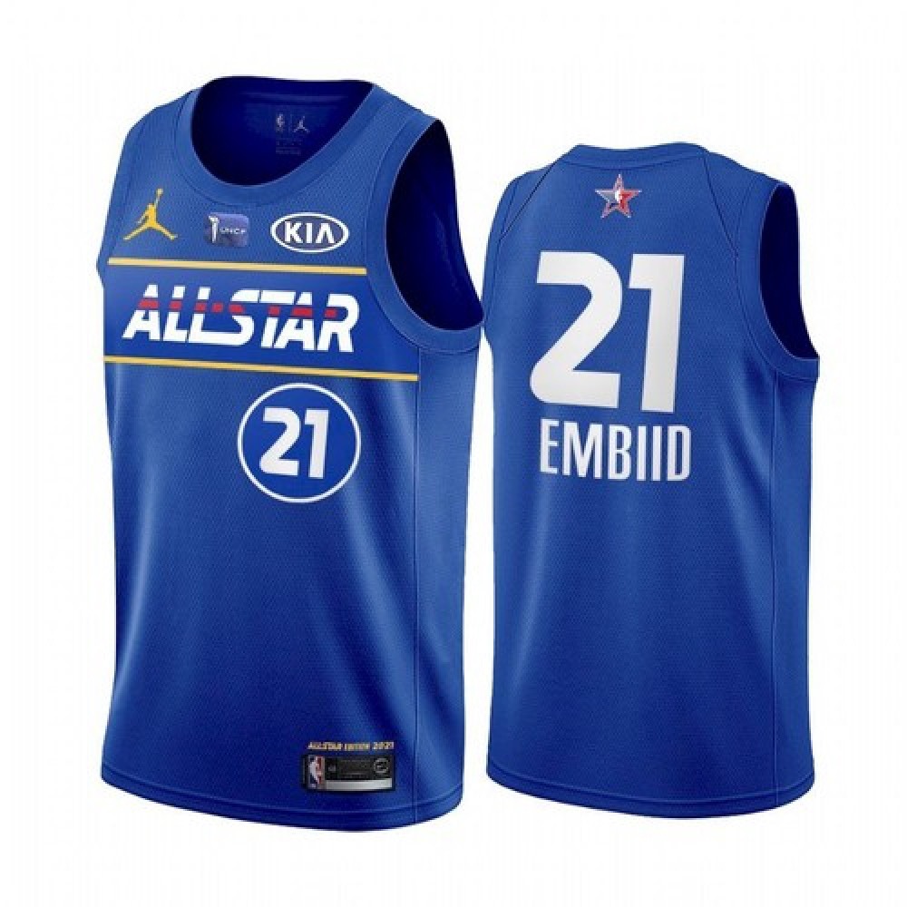 Limited Edition Joel Embiid21 Blue Jersey - Must-Have Jersey