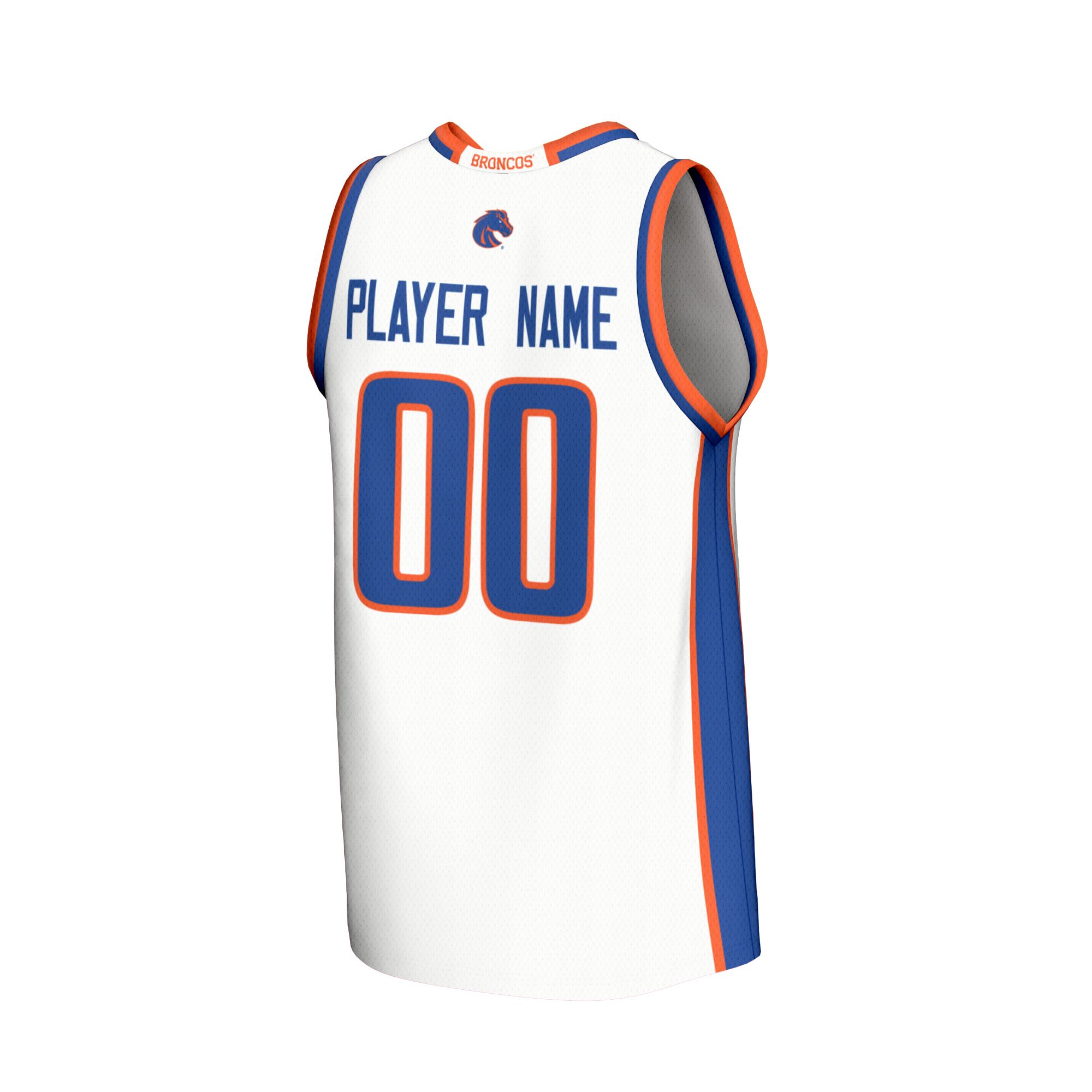 [NJP] Boise State Broncos GameDay Greats Youth NIL Pick-A-Player Lightweight Basketball Fashion Jersey - White