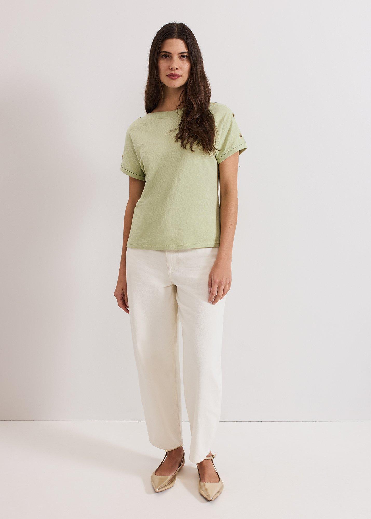 Suzie Button Detail Top