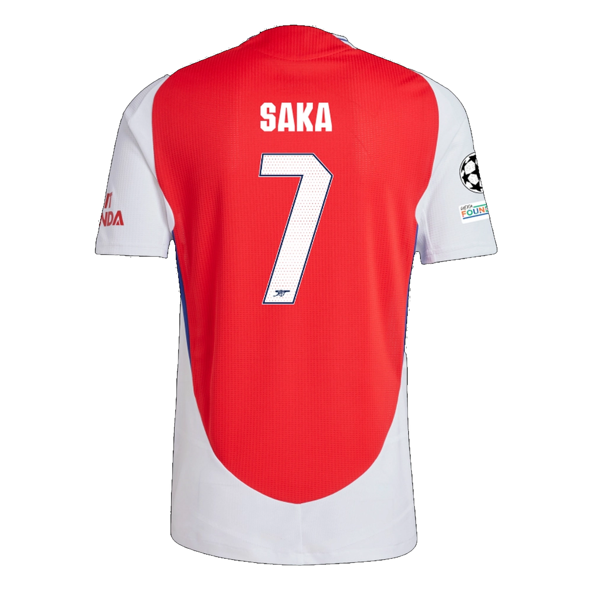 Saka #7 Arsenal UCL Home Football Shirt