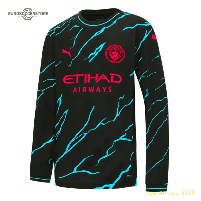 Manchester City Children 2023 Third Jersey Shirt Football Fan Supporter Collection