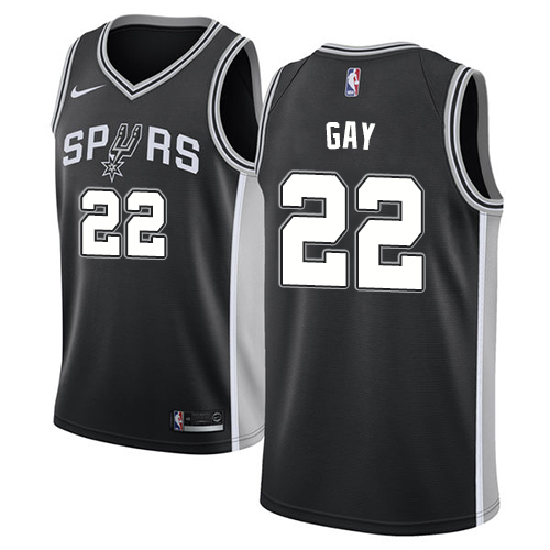 Top-Grade SAS Rudy Gay #22 2024 Icon Swingman NBA Jersey Black -