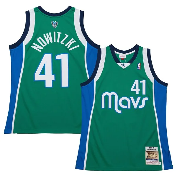 Performance Dirk Nowitzki DAL NBA Jersey - Green - Value Pack