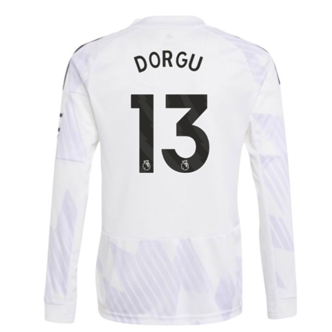 2025-20 Man Utd Official Away Soccer Jersey Dorgu #13 L M S Kids