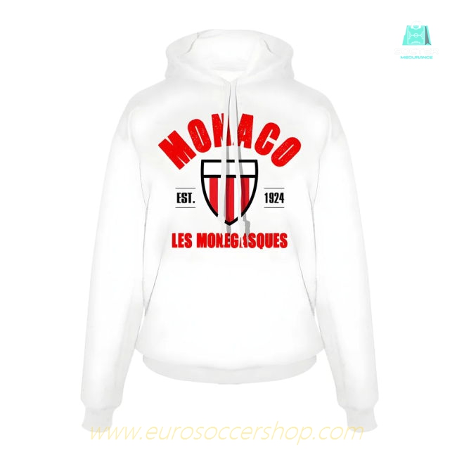 Monaco Est.1924 footer with hood - White