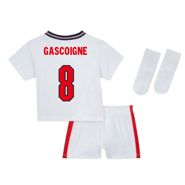 England 2026-2027 Home Kit Baby Gascoigne #8 Soccer Jersey