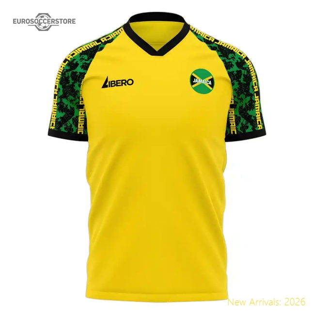 Premium-grade Reggae Boyz 2025-2026 Home Concept Football Kit (libero)