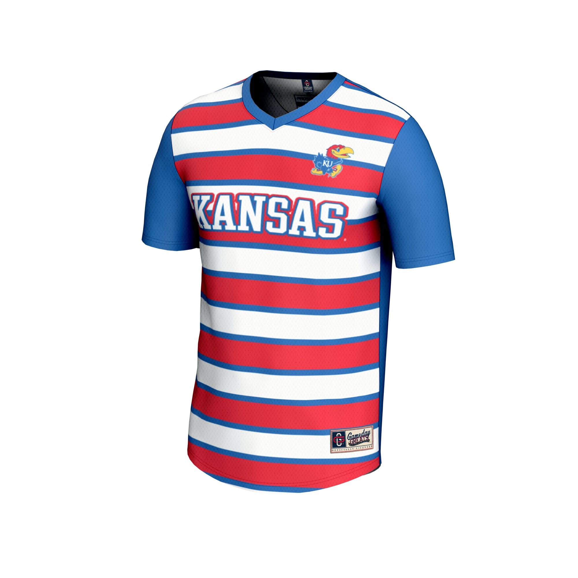 Kansas Jayhawks GameDay Greats Youth NIL Pick-A-Player Collegiate Women's Soccer Lightweight Fashion Jersey - Royal