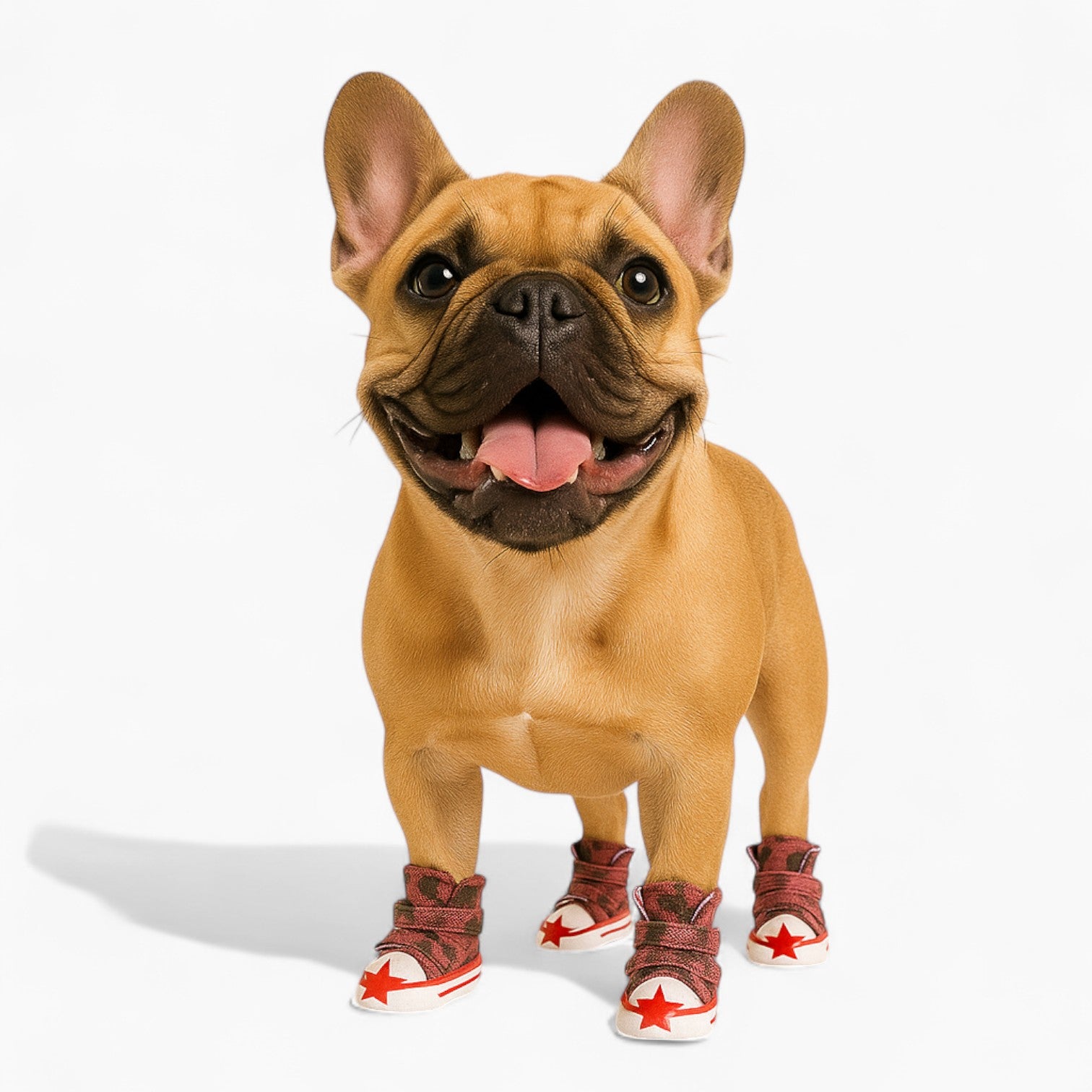 French Bulldog Pawlaxy French Bulldog Sneakers – Star Print Casual