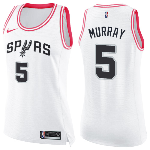 Spurs Dejounte Murray #5 Premium 2024 Icon NBA Swingman Jersey White