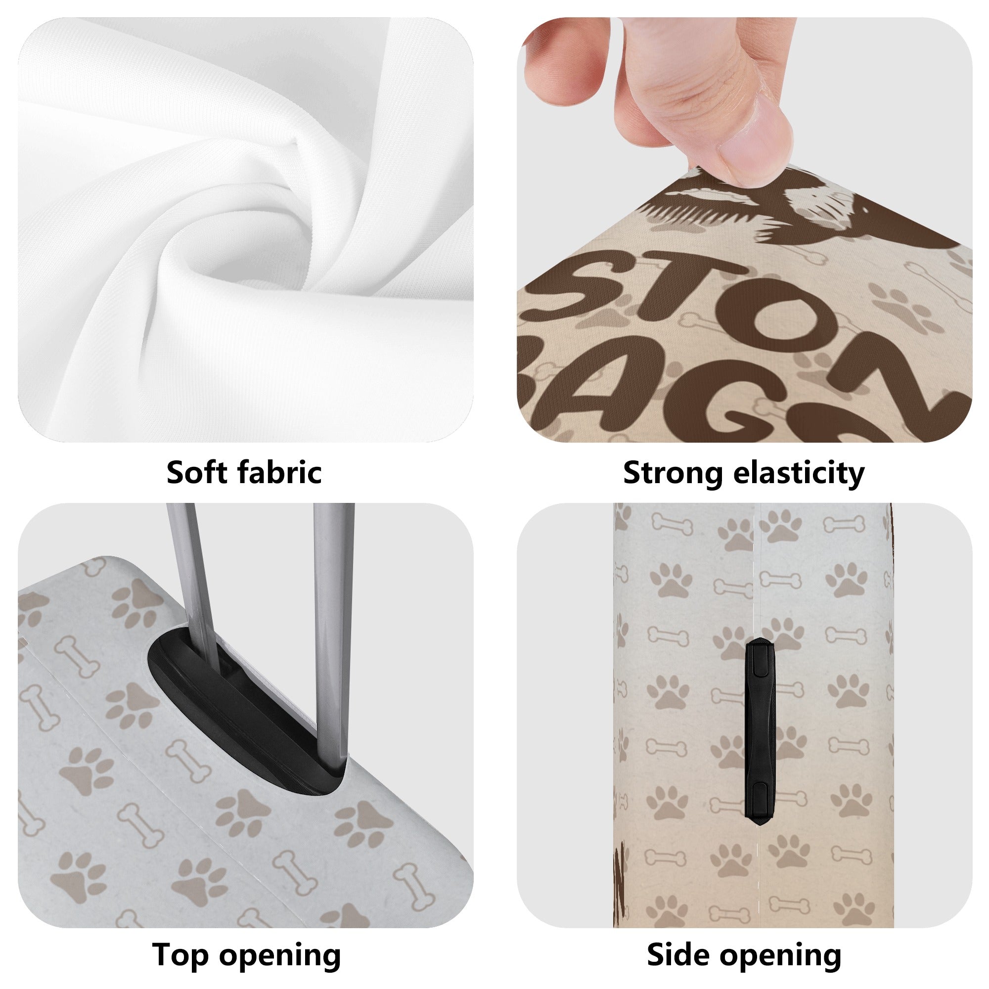 French Bulldog Bear Luggage Cover For Boston Terrier Lovers Durable Dog Item