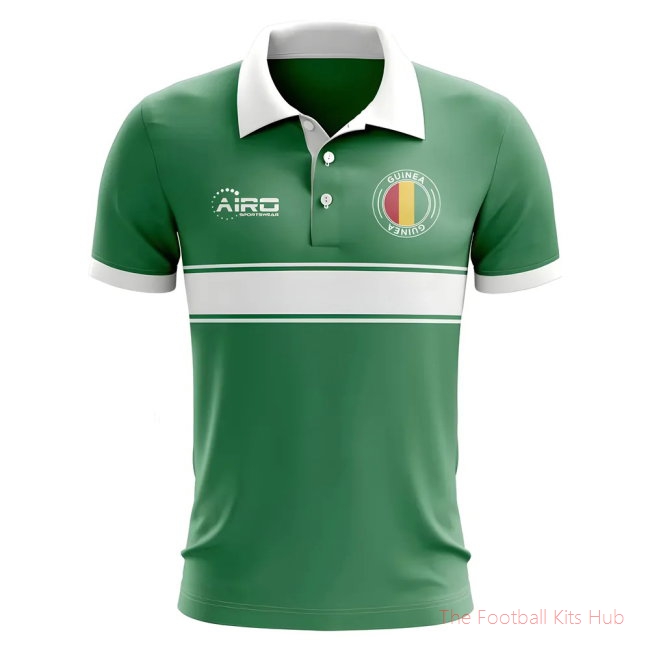Guinea Concept Stripe Polo Shirt (Green)