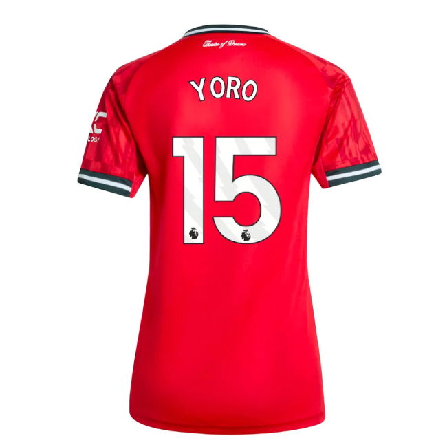 Fan Quality Man Utd Home Supporter Kit (Womens) (Yoro 15) (1)