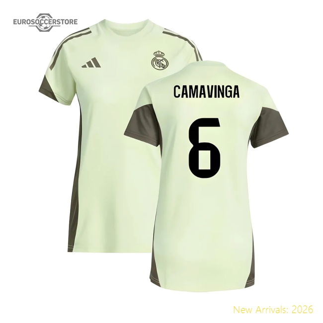 Best-Selling 2025-2026 Real Madrid Training Jersey (Almost Lime) - Womens (Camavinga