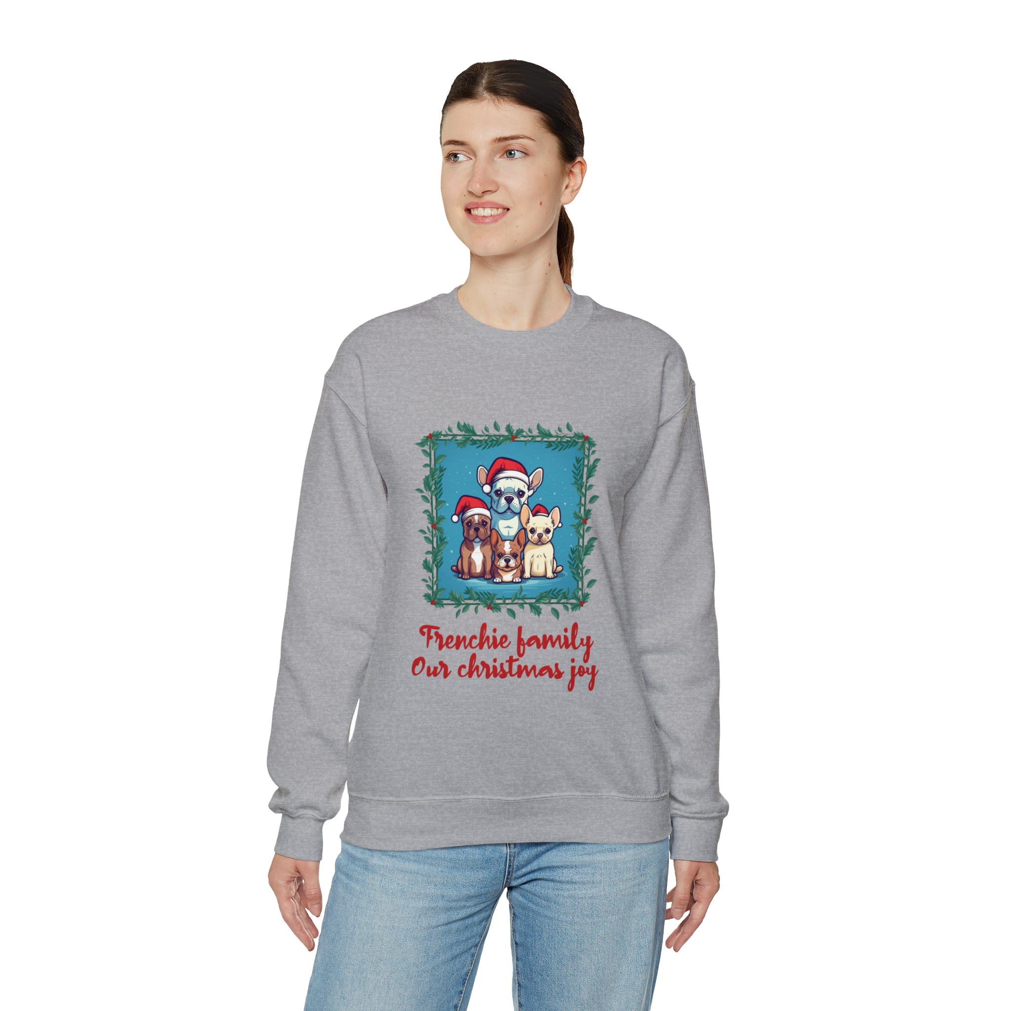 Frenchie Family Sweater - Stylish Unisex Sweatshirt Everyday Use