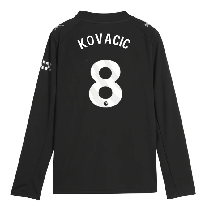 2025-2026 Man City Long Sleeve Away Shirt (Kids) (Kovacic 8)