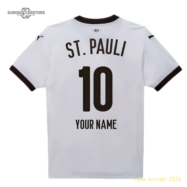 Match-Day Best-Selling 2024-2025 St Pauli Away Shirt (Your Name)