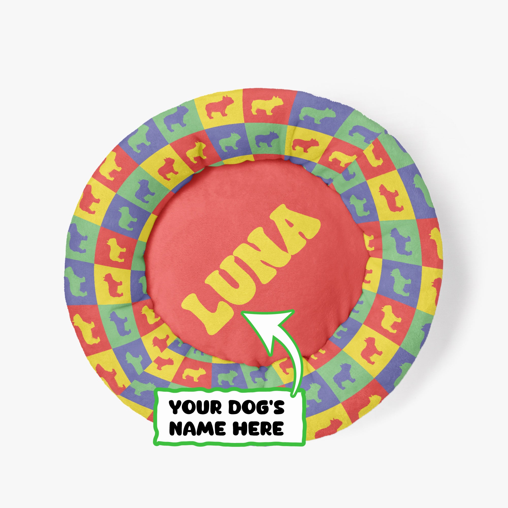 Breed-Specific Lola - Custom Cloud-comfort Frenchie Bed | Personalize...