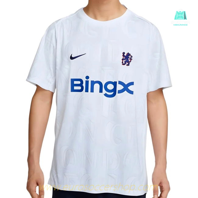 2025-2026 Chelsea Academy Pro Pre-Match Football Top (White) (A.Cole 3)