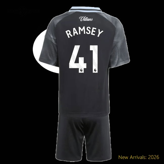 Authentic 2025-2026 Aston Villa Away Mini Kit (ramsey 41) - Premium