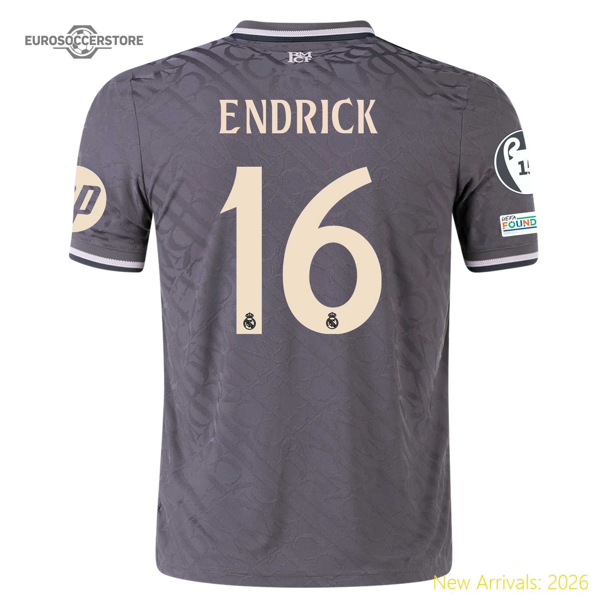 Officially Approved Men Rma Team Professional Third Jersey 2023