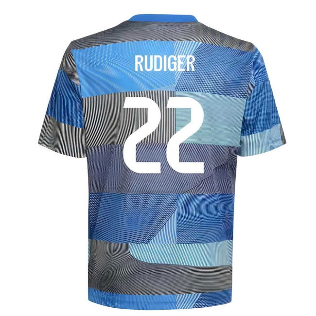 Rudiger 22 Real Madrid Main Team Top Tier Home Pro Shirt (Kids) (2)