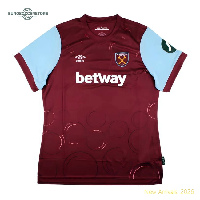 West Ham Modern Womens Jersey Smart Fabric Lightweight