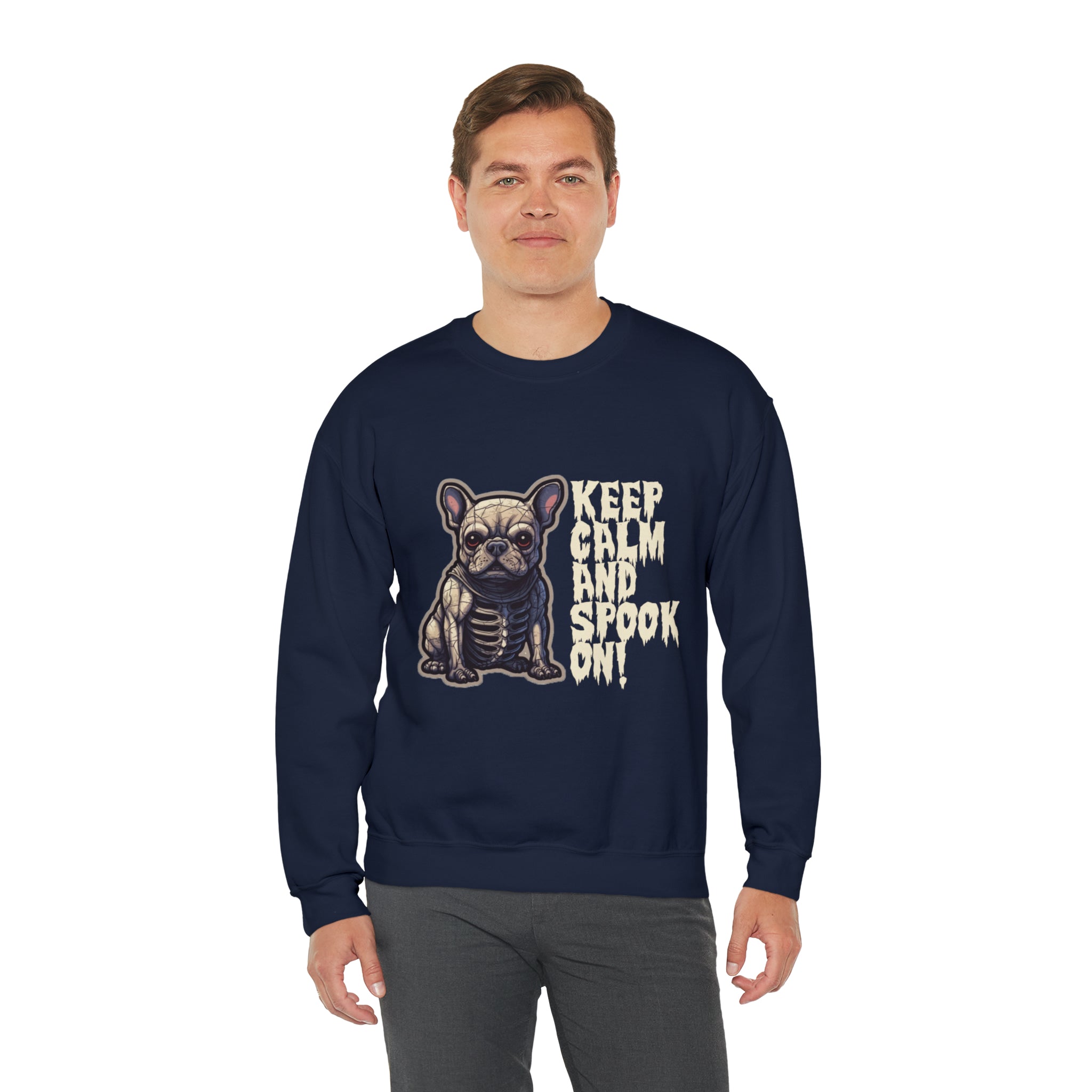 Trendy Keep Calm And Spook On Halloween Unisex Sweatshirt for Daily Life