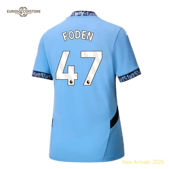 S Manchester City Female 2024 Home Jersey Shirt Football Fan Football Fan Gear
