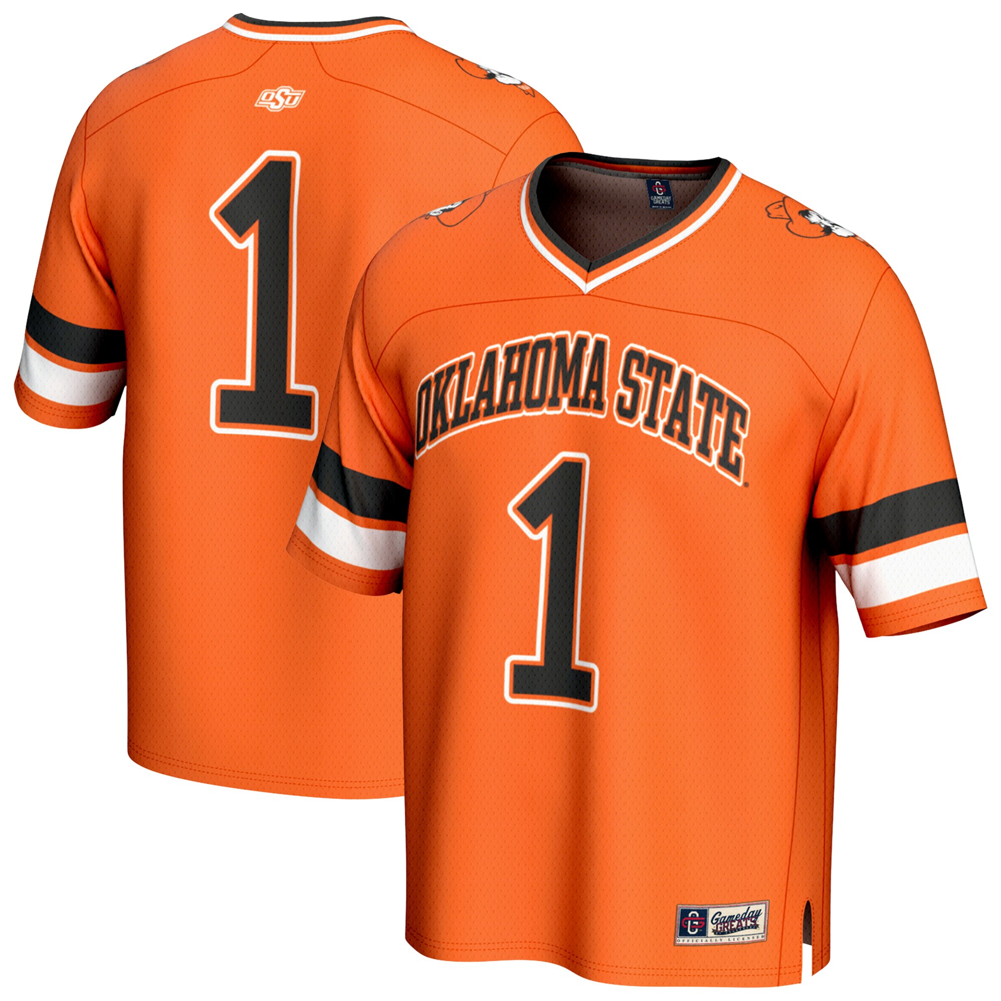 [DDG] Oklahoma State Cowboys GameDay Greats Youth Lightweight Collegiate Football Fashion Jersey - Orange