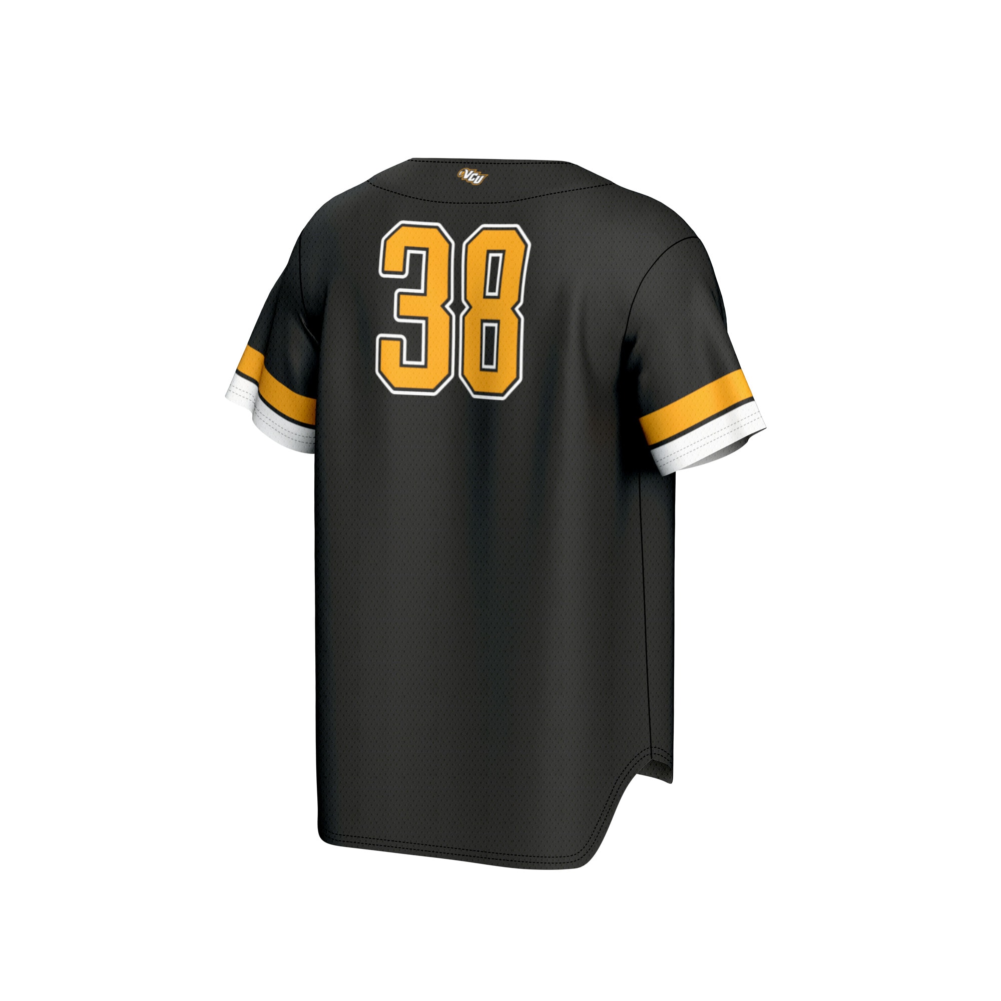 [DDG] VCU Rams GameDay Greats Unisex Lightweight Collegiate Baseball Fashion Jersey - Black