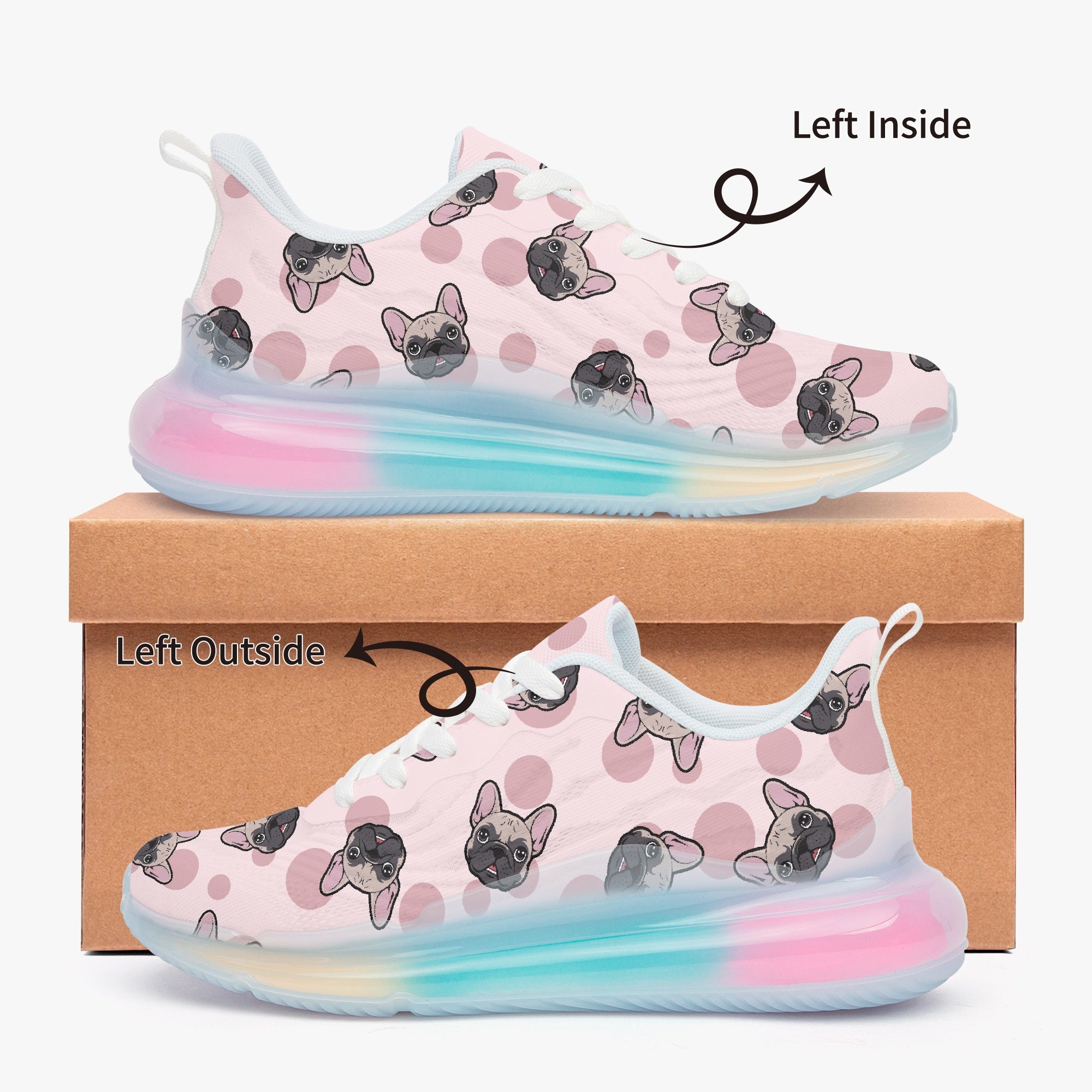 French Bulldog Blaze Lightweight Sneakers Cozy Paw Wear