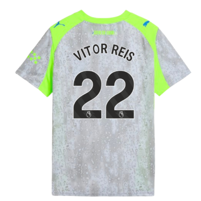 Supporter Football Man City Third Shirt Kids Vitor Reis #22 Pro Se...