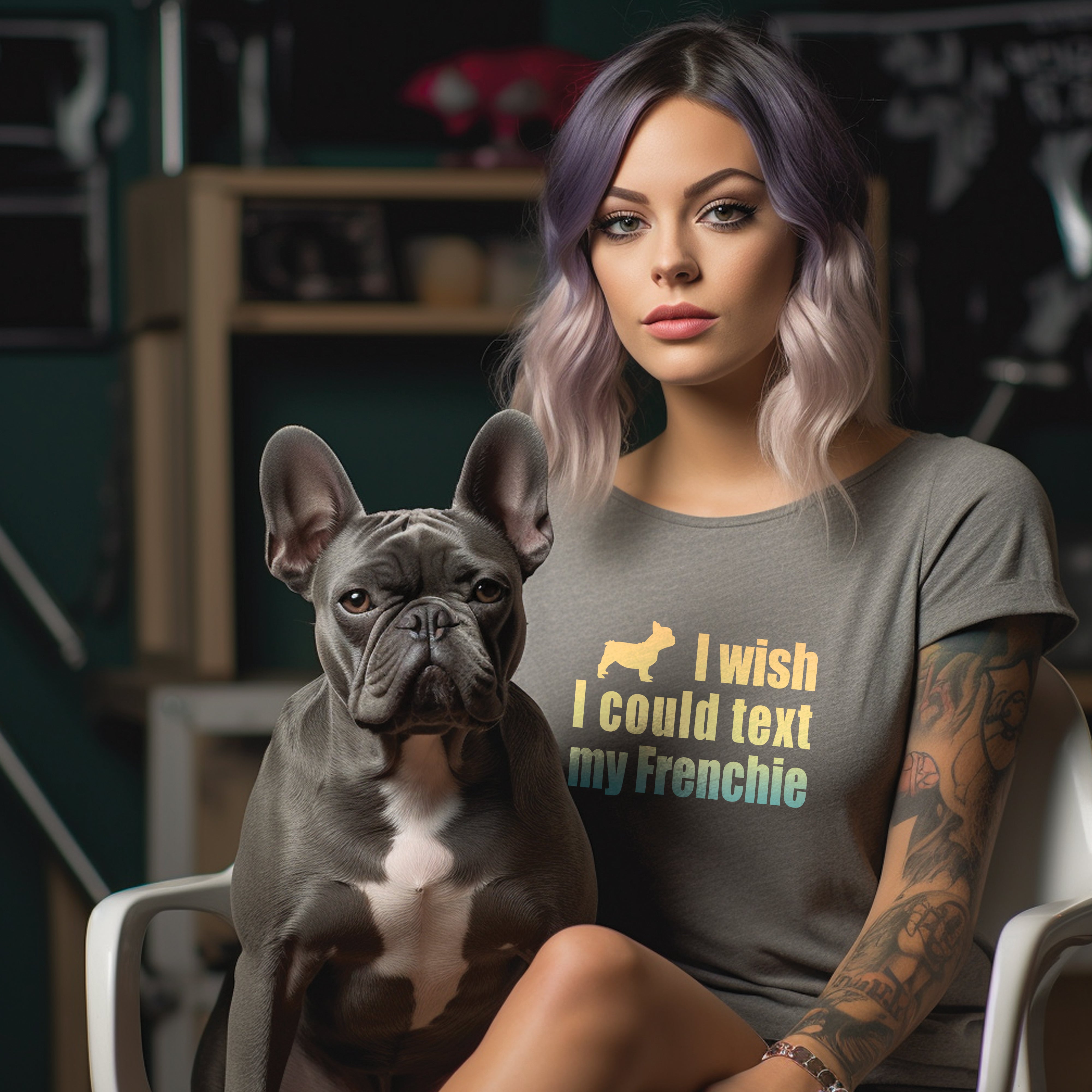 High-Quality Frenchie Conversation - Unisex T-shirt for Fashion Lovers