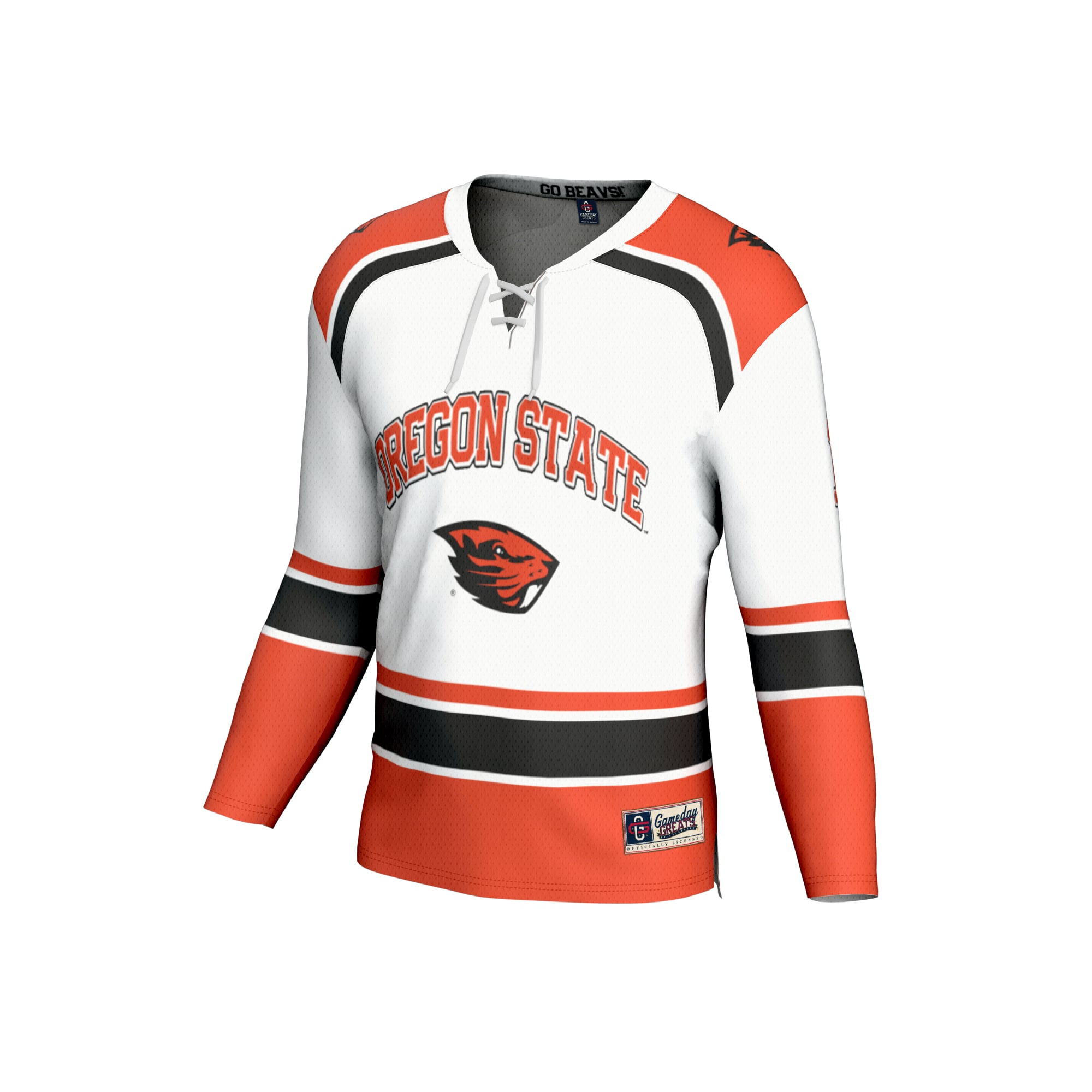 #1 Oregon State Beavers GameDay Greats Youth Lightweight Hockey Fashion Jersey - White
