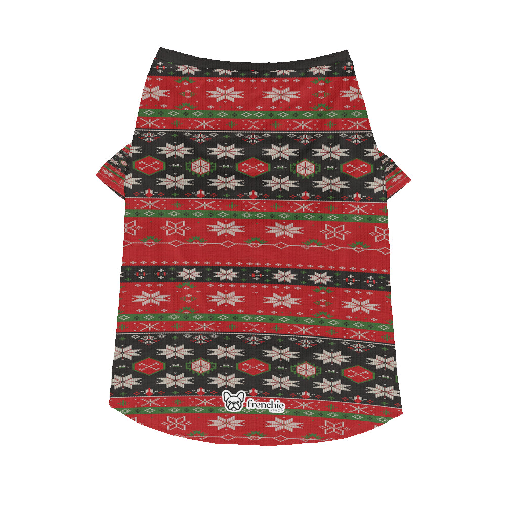 Wool Sweater For Frenchies - Ugly Christmas Sweater Pet Owner Apparel