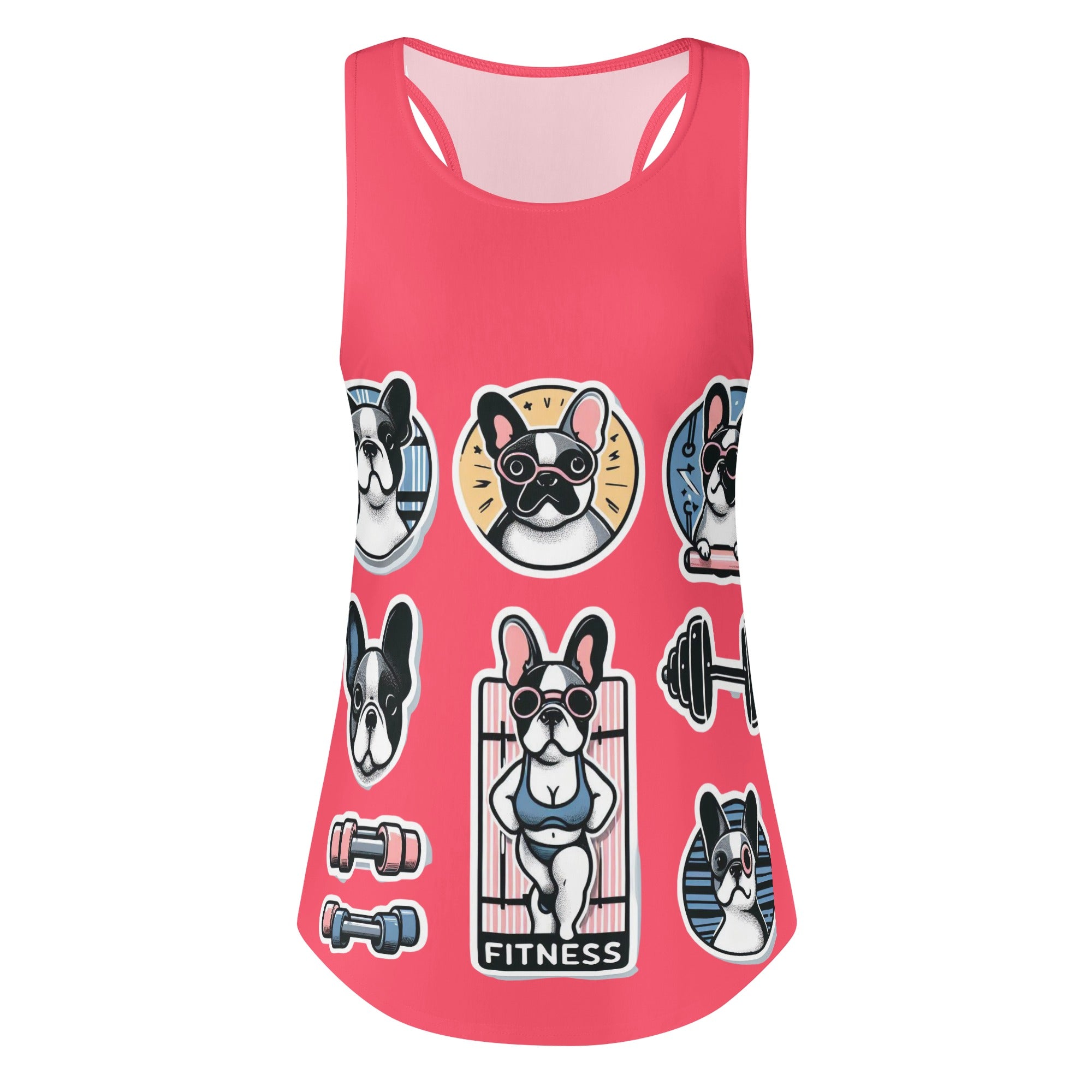 French Bulldog Lover Lola Women Tank Tops Comfy Casual Apparel
