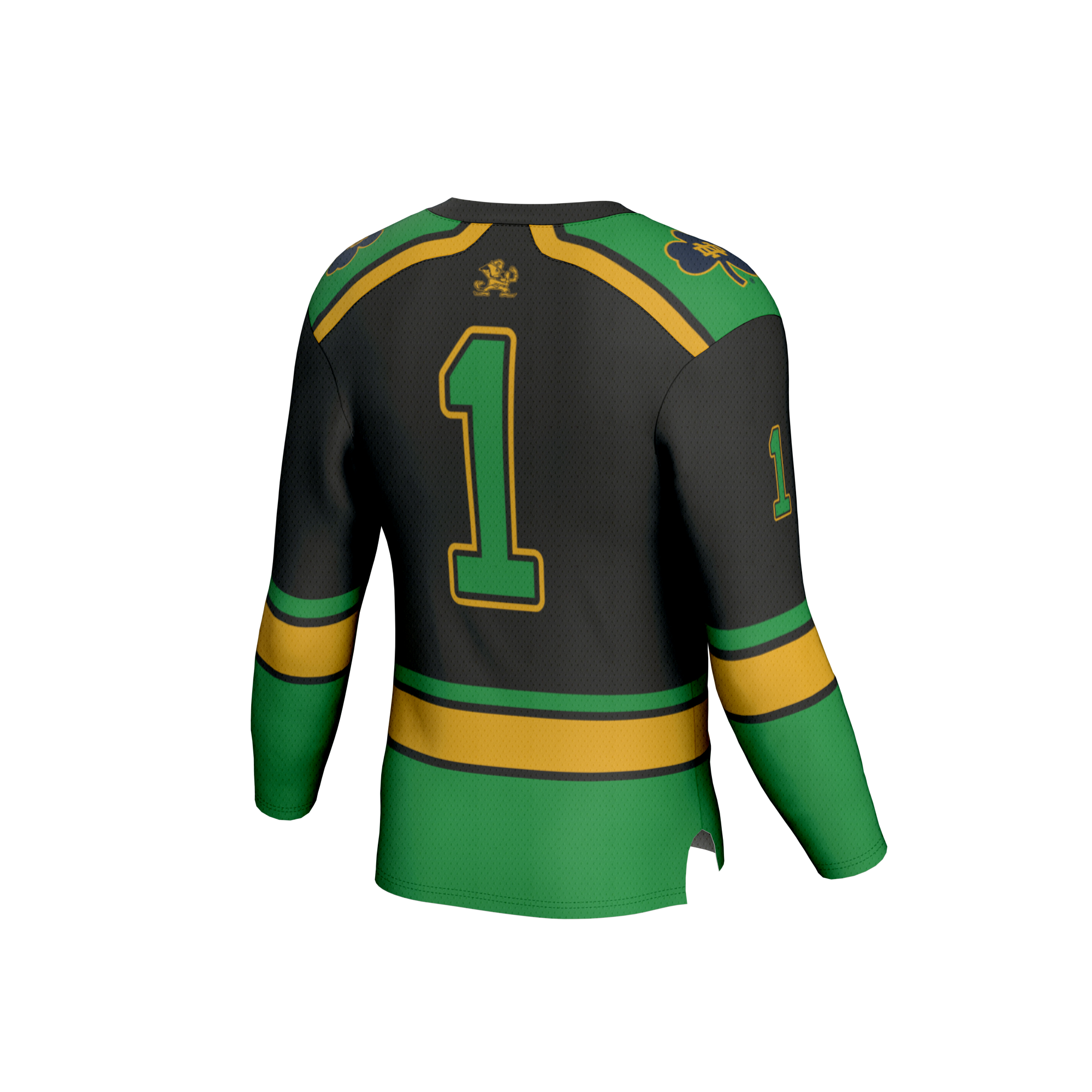 [NJP] Notre Dame Fighting Irish GameDay Greats Youth Lightweight Collegiate Hockey Fashion Jersey - Black