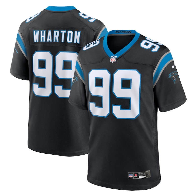 None Tershawn Wharton Carolina Panthers Iconic Replica Jersey