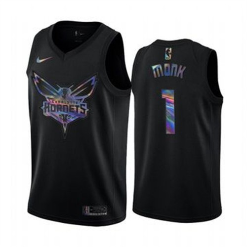 BKN Black Nike C. Hornets #1 NBA Jersey NBA Fan Apparel Game Day Wear